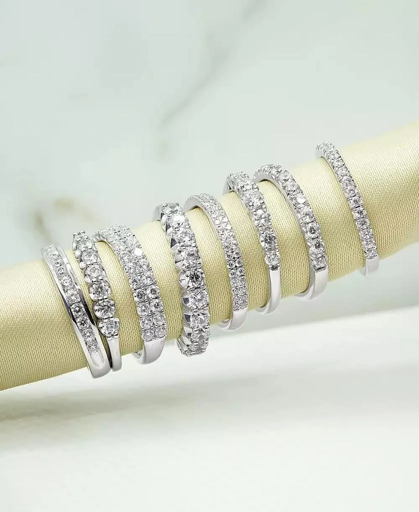 Macy's Diamond Channel-Set Wedding Band (1/4 ct. t.w.) in Platinum 6