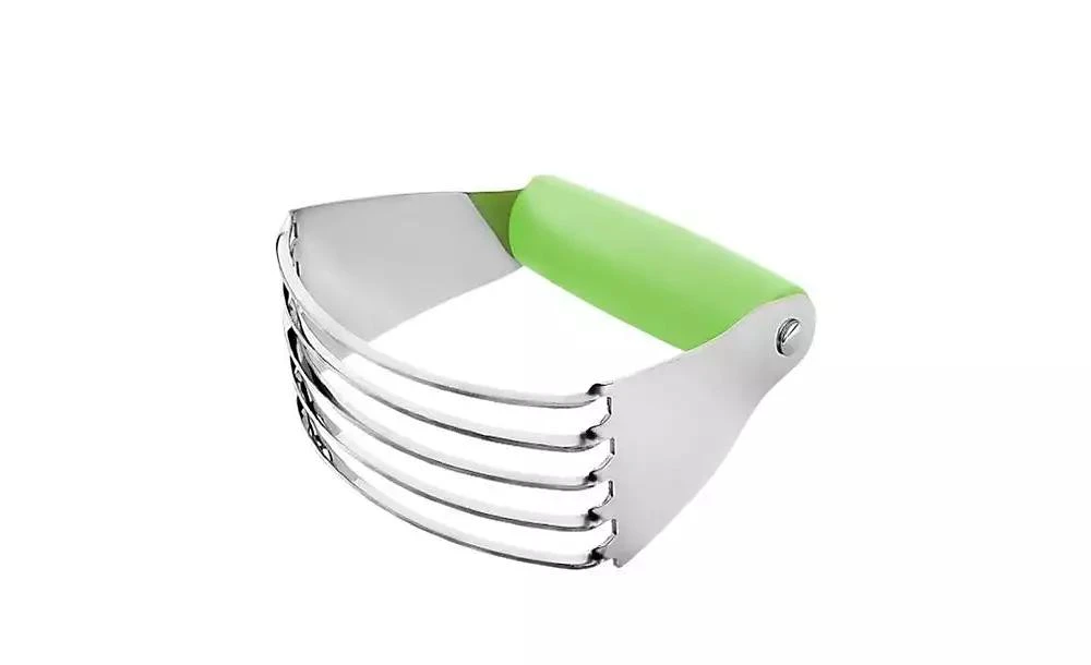 Zulay Kitchen Stainless Steel Dough Blender, Pastry Cutter, Heavy Duty Pastry Blender and Dough Cutter with Blades