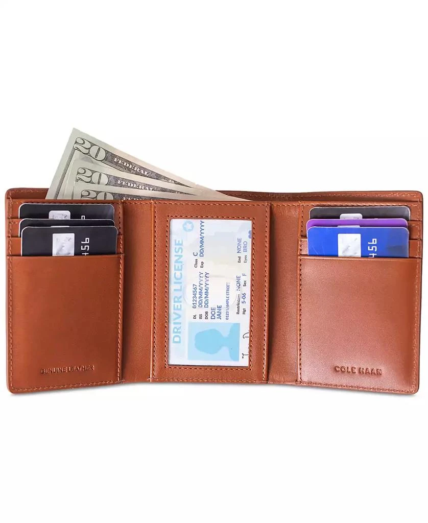 Cole Haan Men's RFID Boxshine Trifold Logo Wallet 4