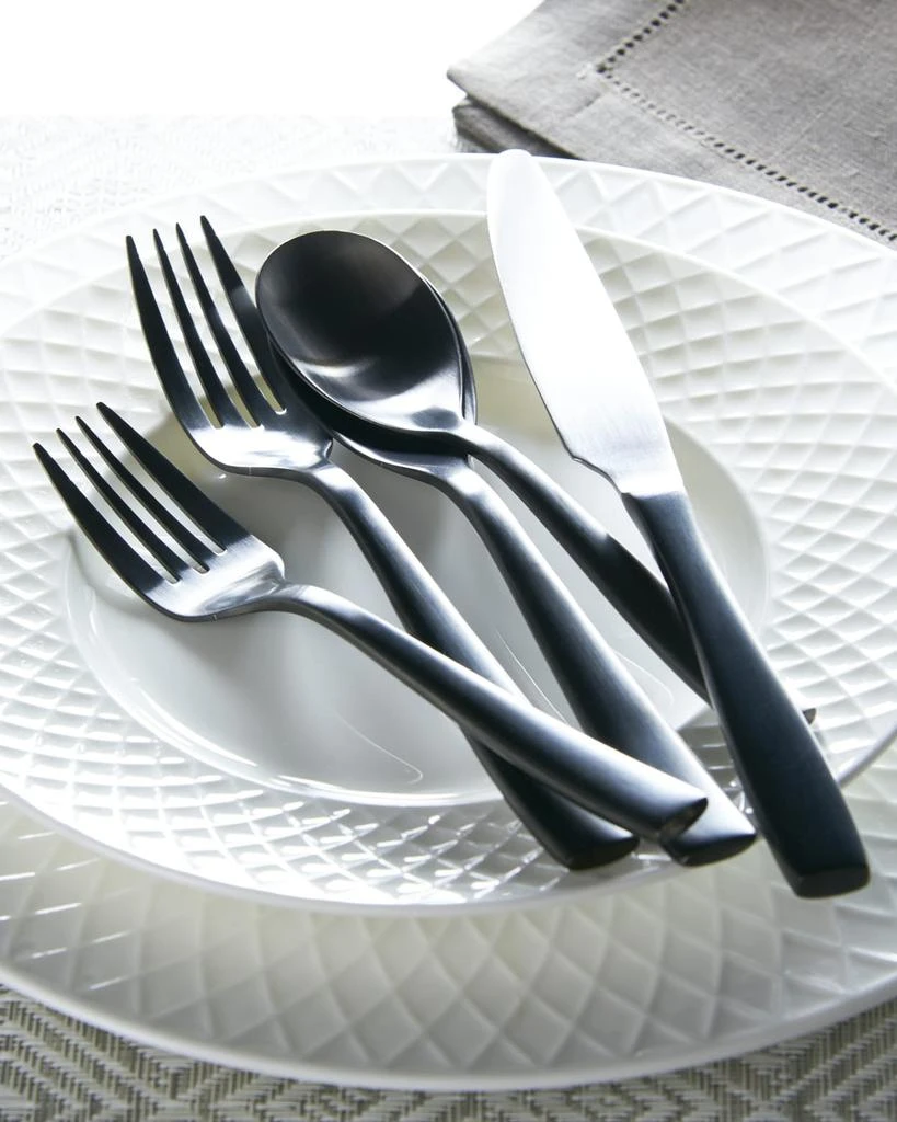 Mikasa 20-Piece Delano Gunmetal Flatware Service 2