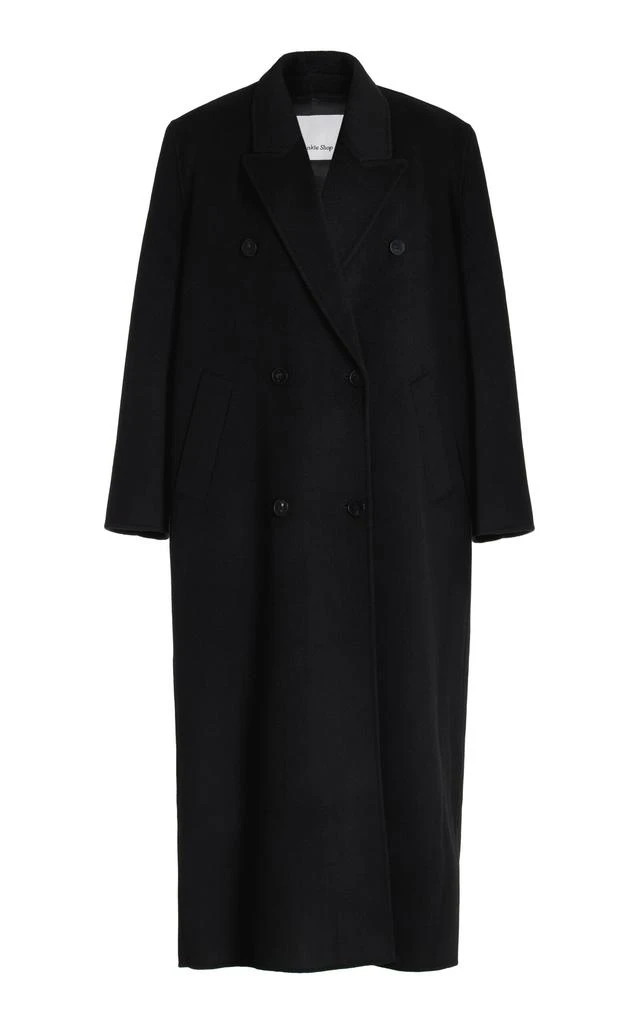 The Frankie Shop The Frankie Shop - Gaia Double-Breasted Wool-Blend Coat - Black - S - Moda Operandi 1