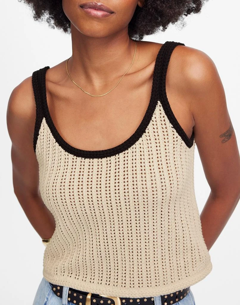 Madewell Open-Stitch Sweater Tank 5