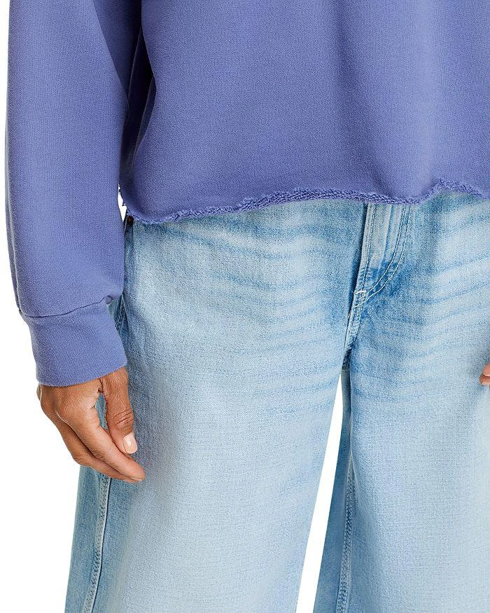 MOTHER Cotton The Boost Cut Off Sweatshirt 4