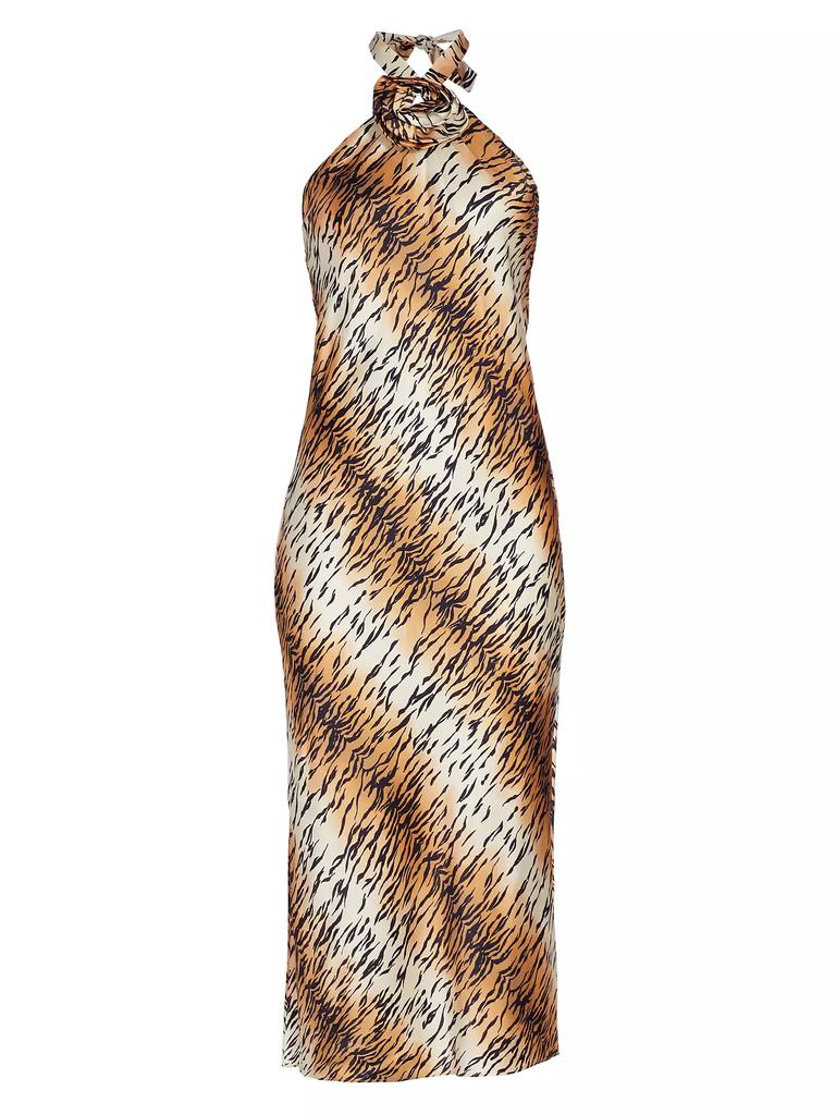 Cami NYC Lenzy Tiger Silk Midi Dress