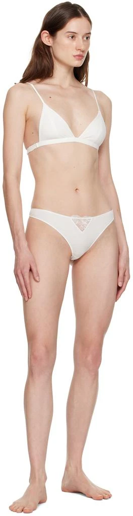 Fleur du Mal White Cutout Thong 4