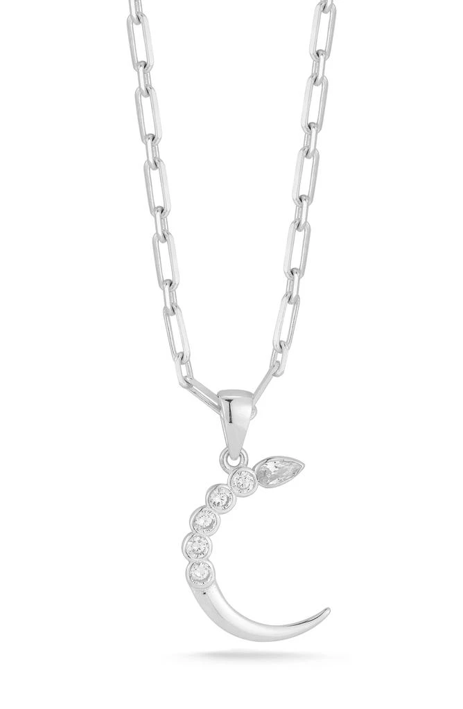 Sphera Milano Cubic Zirconia Moon Pendant Necklace 1