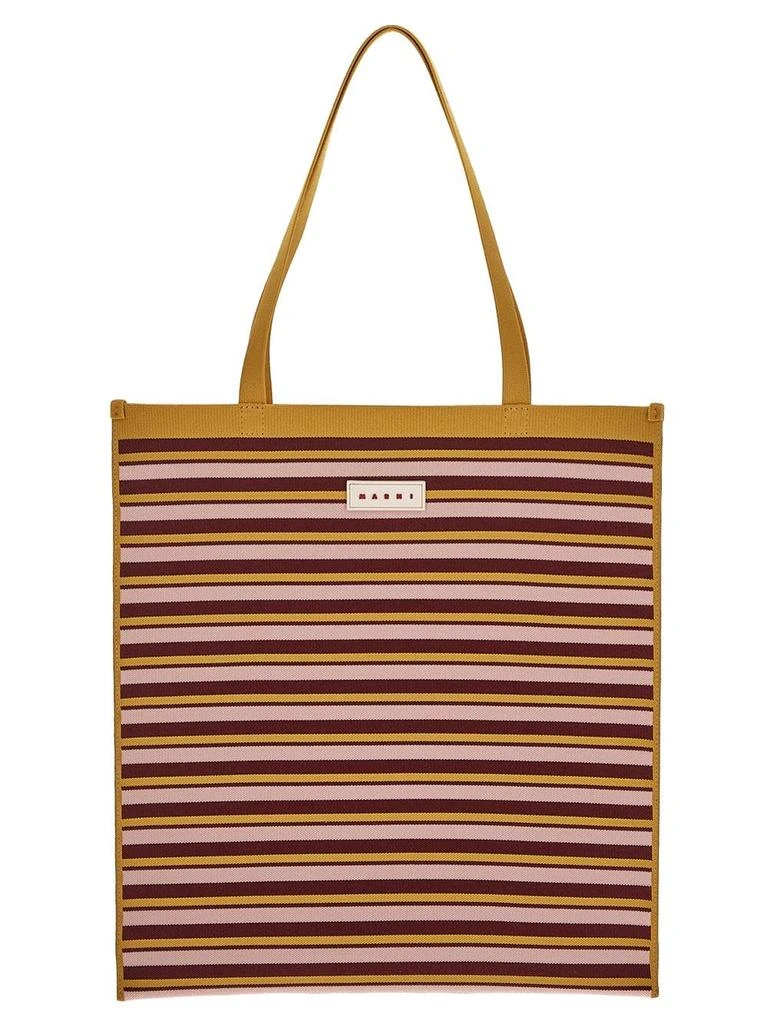 Marni Jacquard Stripe Flat Tote 1