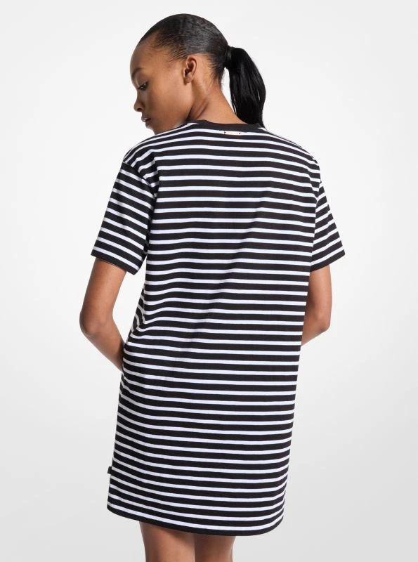 undefined Striped Cotton T-Shirt Dress 2