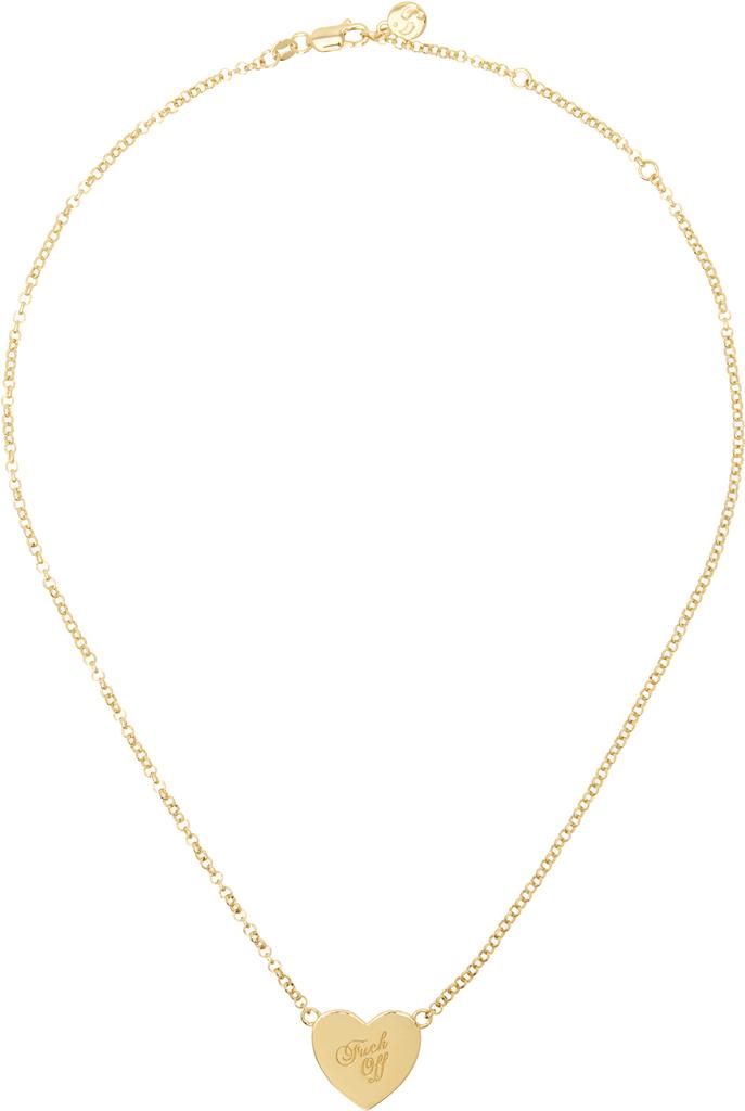 Stolen Girlfriends Club Gold Warm Welcome Heart Necklace