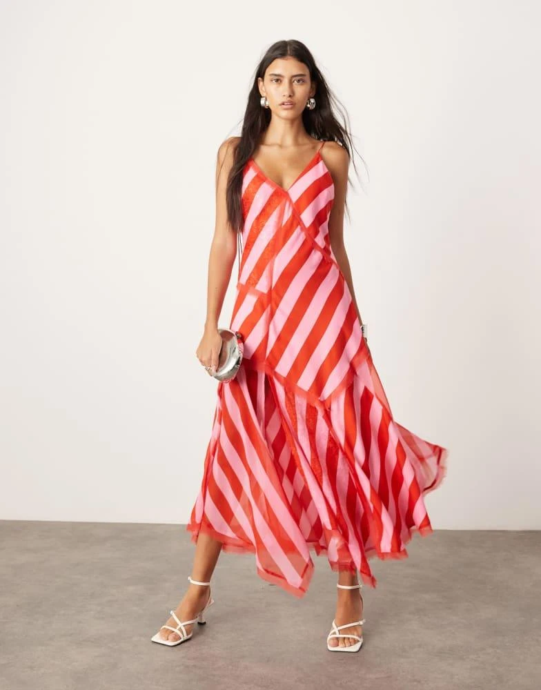 ARRANGE contrast fabric cami midi dress with hanky hem in colour block stripe On Sale Now with Up to 41% Off | Discover Exclusive Deals & Savings at BeyondStyle Authentic ARRANGE contrast fabric cami midi dress with hanky hem in colour block stripe On Sale Now with Up to 41% Off | Discover Exclusive Deals & Savings at BeyondStyle Authentic