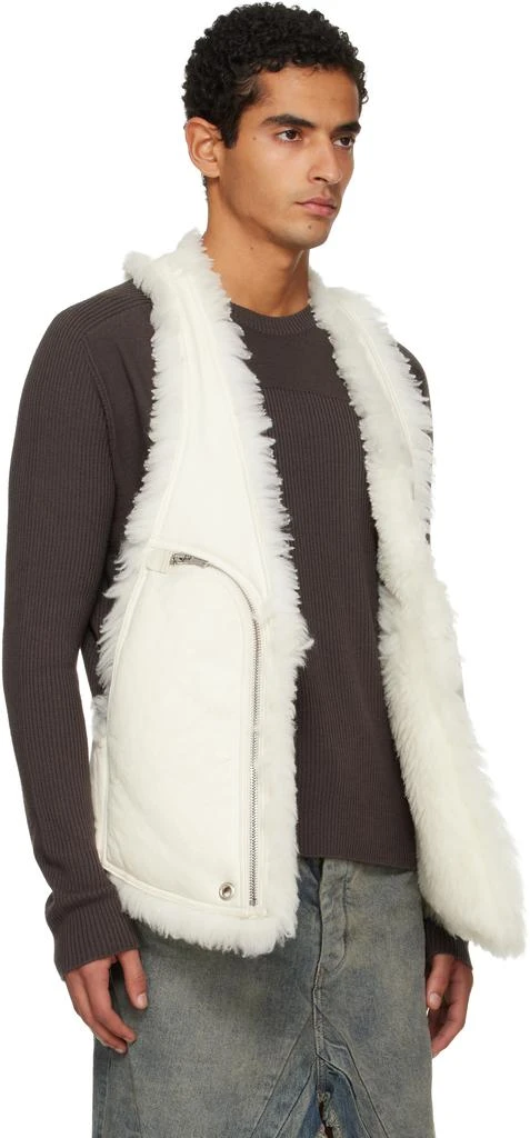 Rick Owens Off-White Concordians Bauhaus Shearling Vest 2