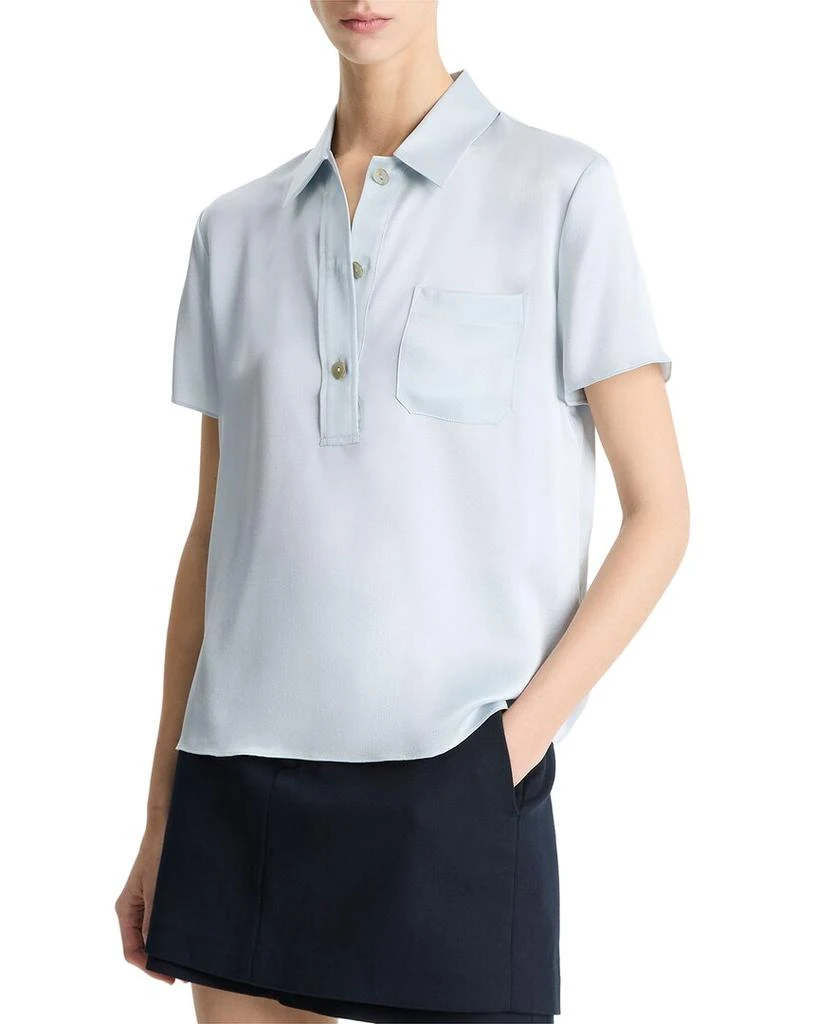 Vince Silk Polo Shirt