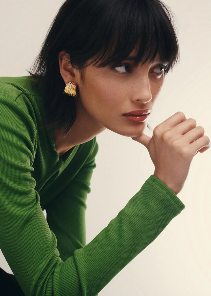 Missoma Ripple 18kt gold-plated stud earrings 3