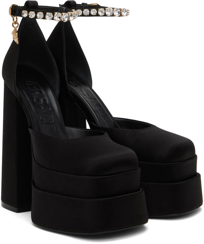 Versace Black Medusa Aevitas Heels 4