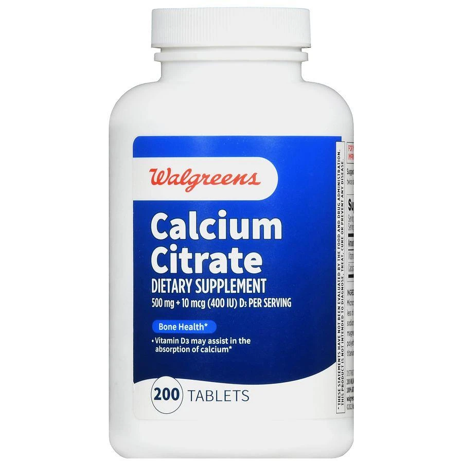 Walgreens Calcium Citrate 500 mg Tablets (100 days) 2