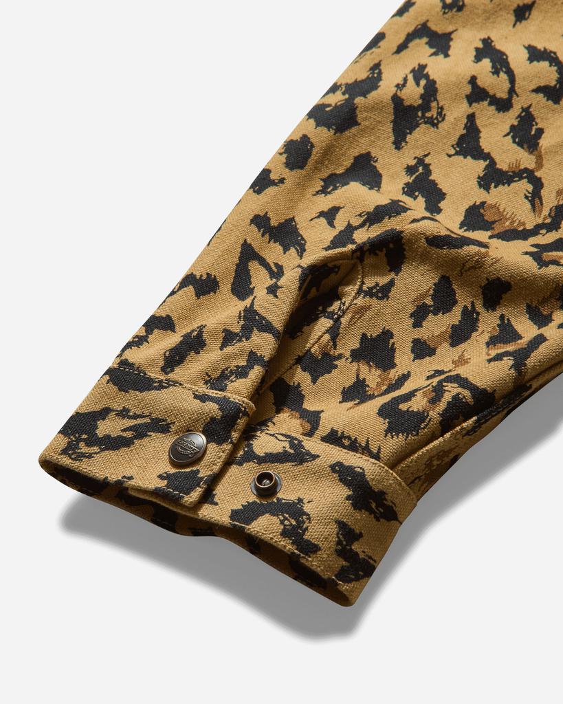 Shop Men's Dickies Leopard Work Jacket Beige on Sale at