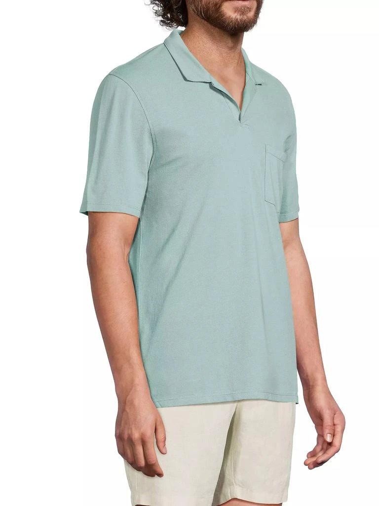 Onia Johnny Collar Pique Cotton Polo Shirt 4