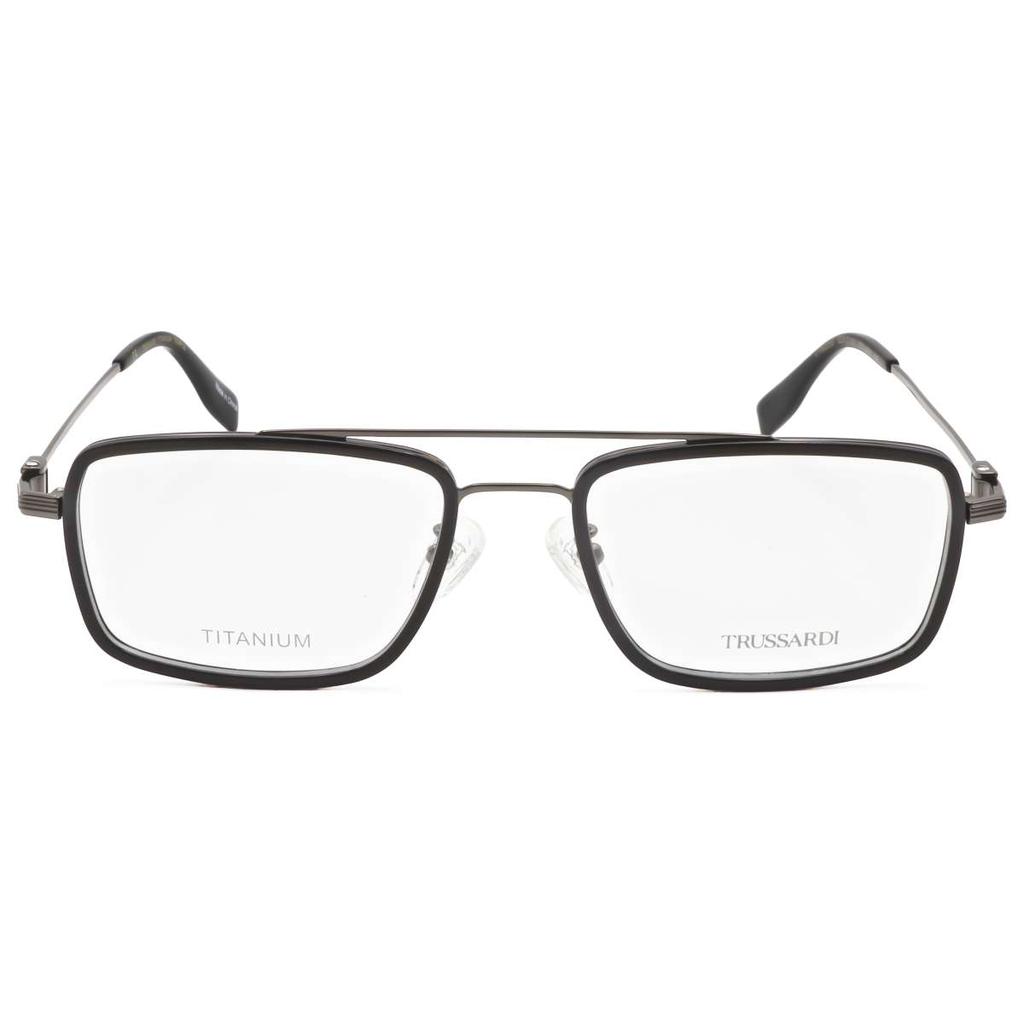 TRUSSARDI Trussardi Men's Black Rectangular Opticals