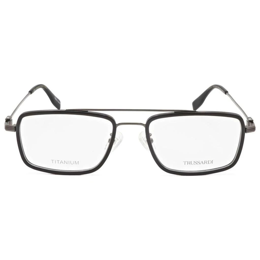 TRUSSARDI Trussardi Men's Black Rectangular Opticals 2