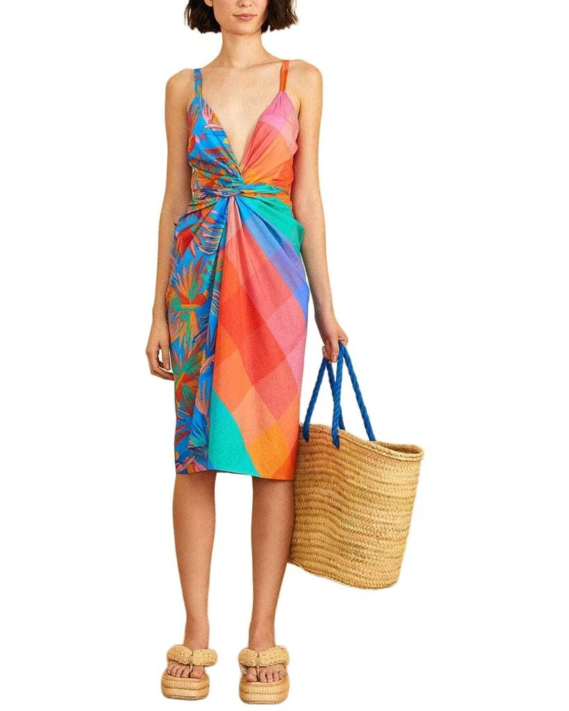 Farm Rio Painted Birds Midi Cover-Up