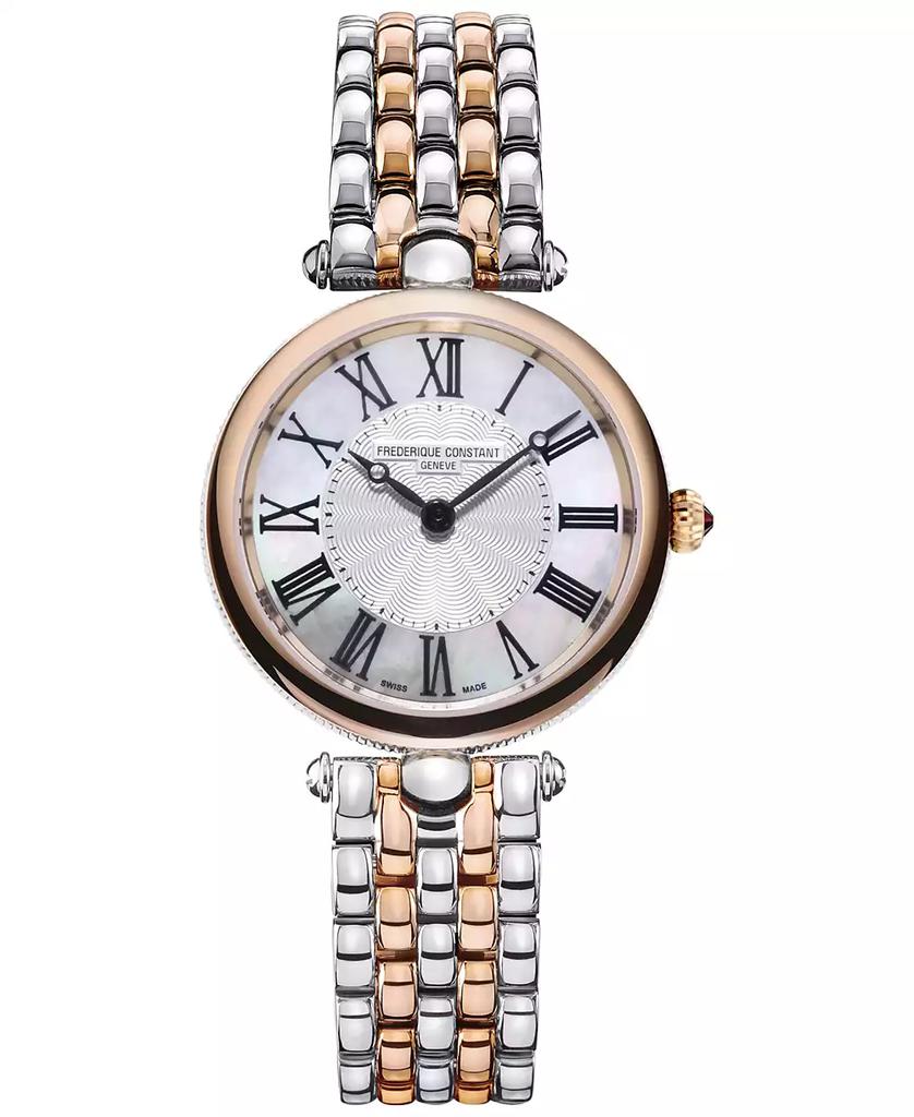 Frederique Constant Women's Swiss Art Deco Two-Tone Stainless Steel Bracelet Watch 30mm