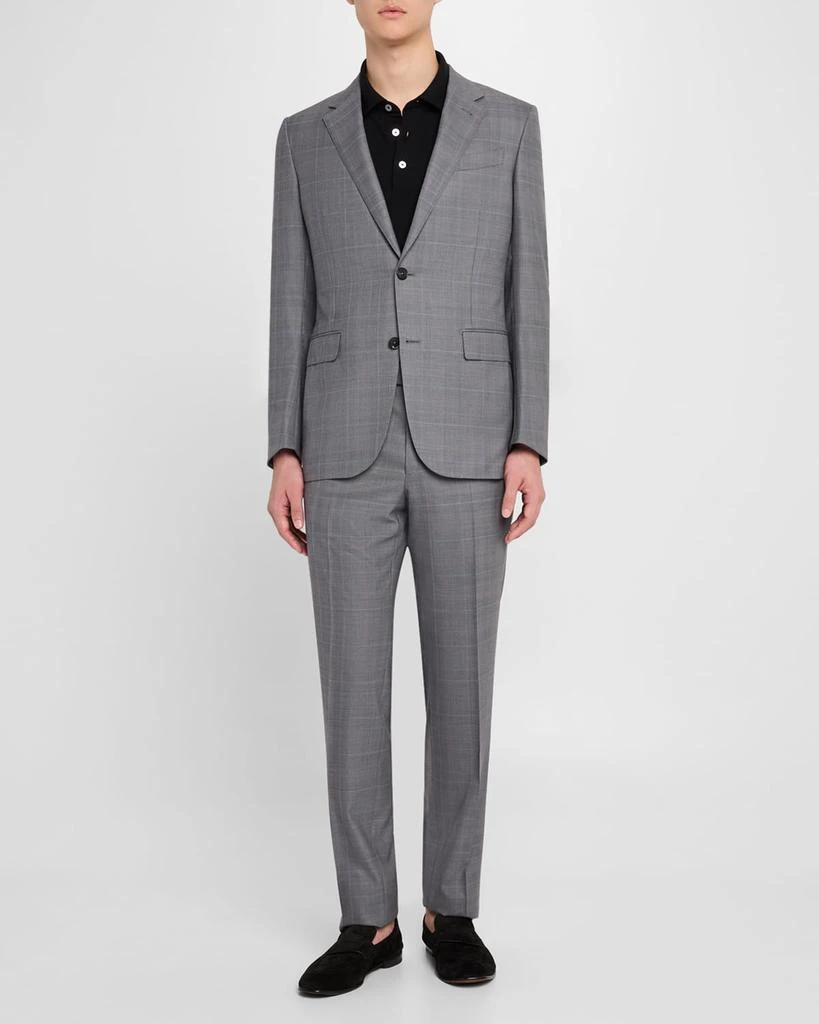 Zegna Men's 15milmil15 Wool Plaid Suit 4