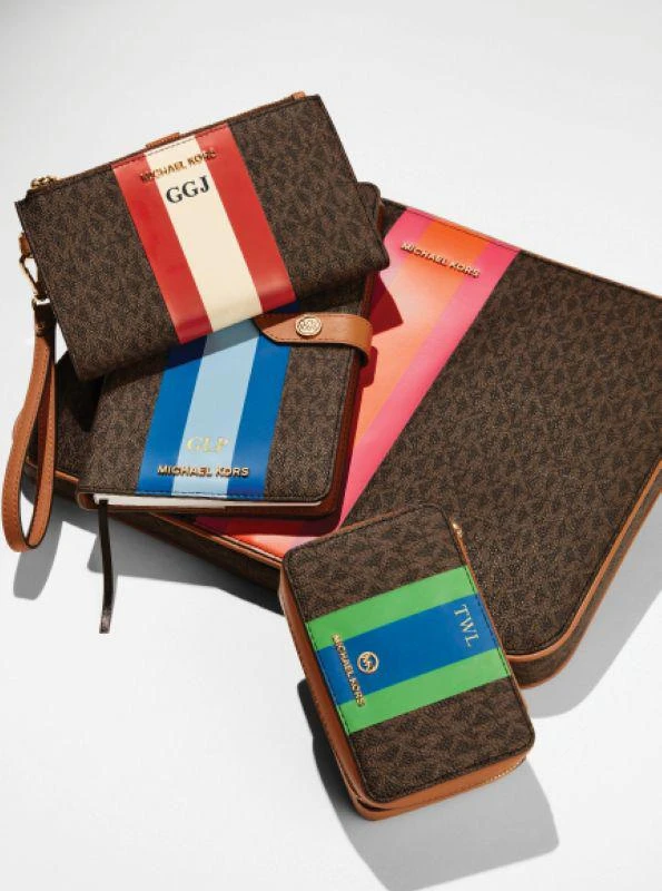Michael Kors Adele Logo Stripe Smartphone Wallet 4