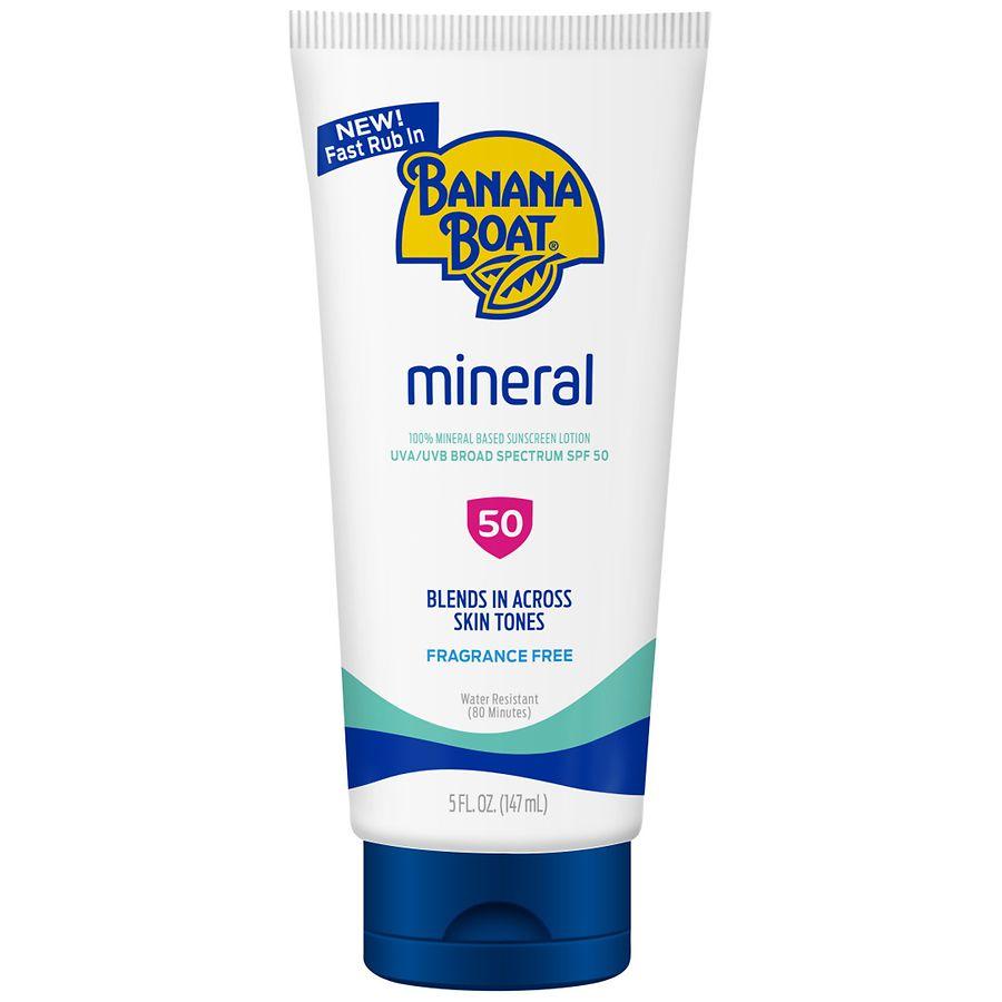 Banana Boat Mineral Sunscreen Lotion, SPF 50