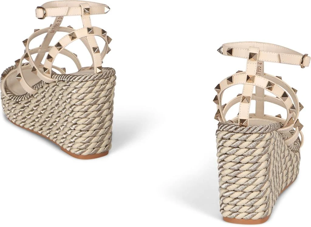 Valentino Valentino Garavani Rockstud Leather Wedges 4