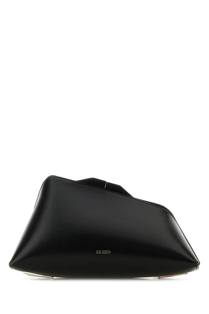 The Attico Black leather 8.30 PM clutch 1