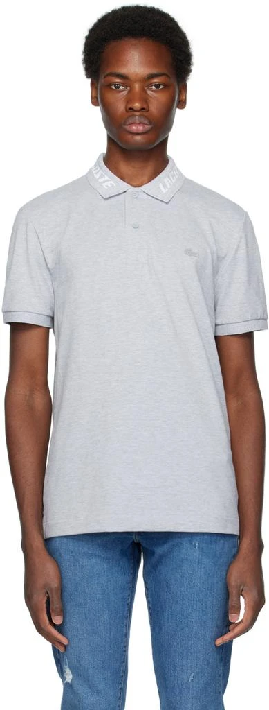 Lacoste Gray Branded Polo 1