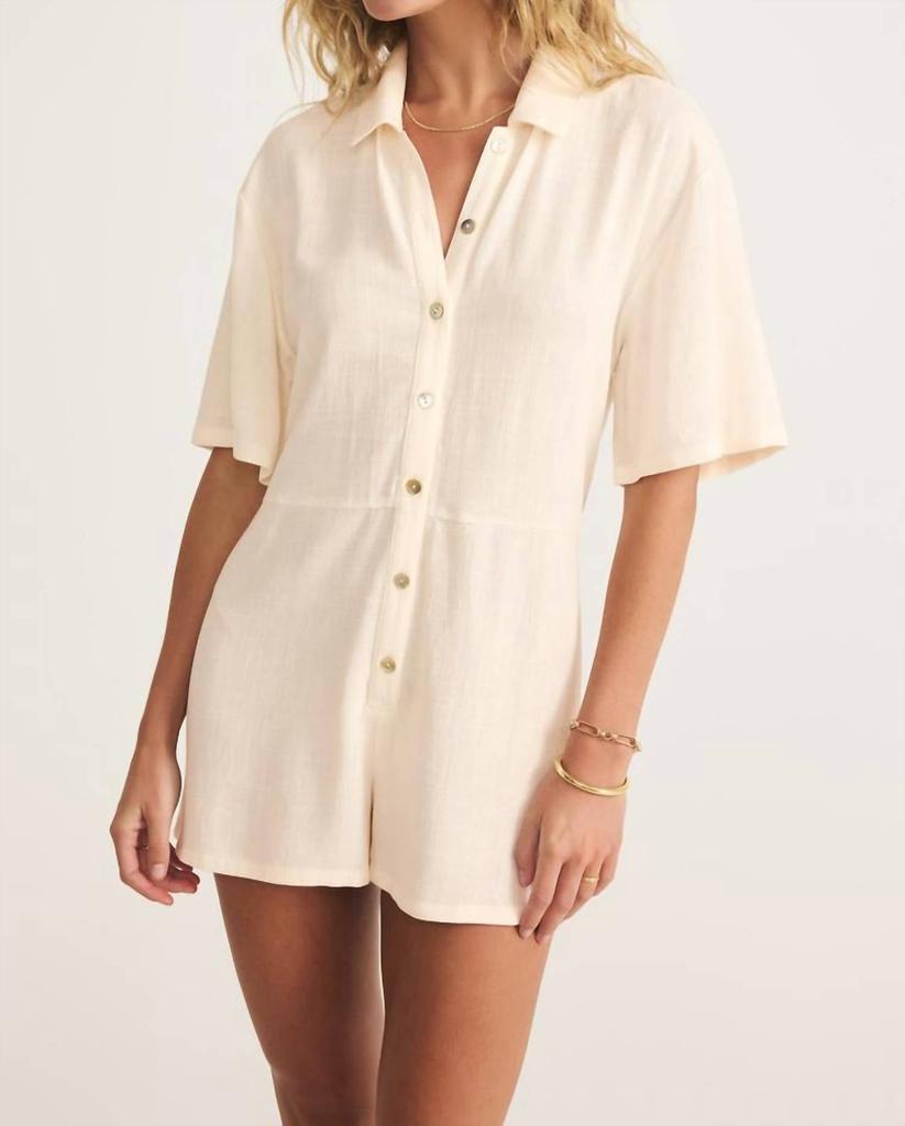 Z Supply Z Supply - Marcell Button Up Romper