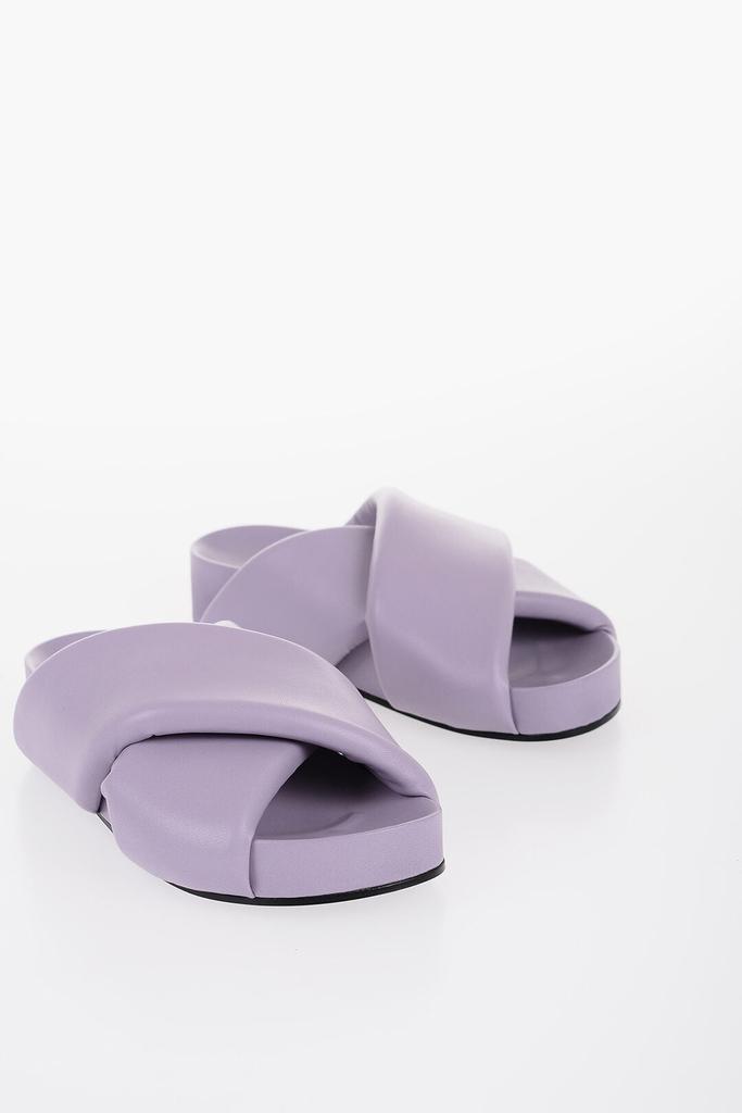 Jil Sander Jil Sander Criss Cross Designed Leather Sandals