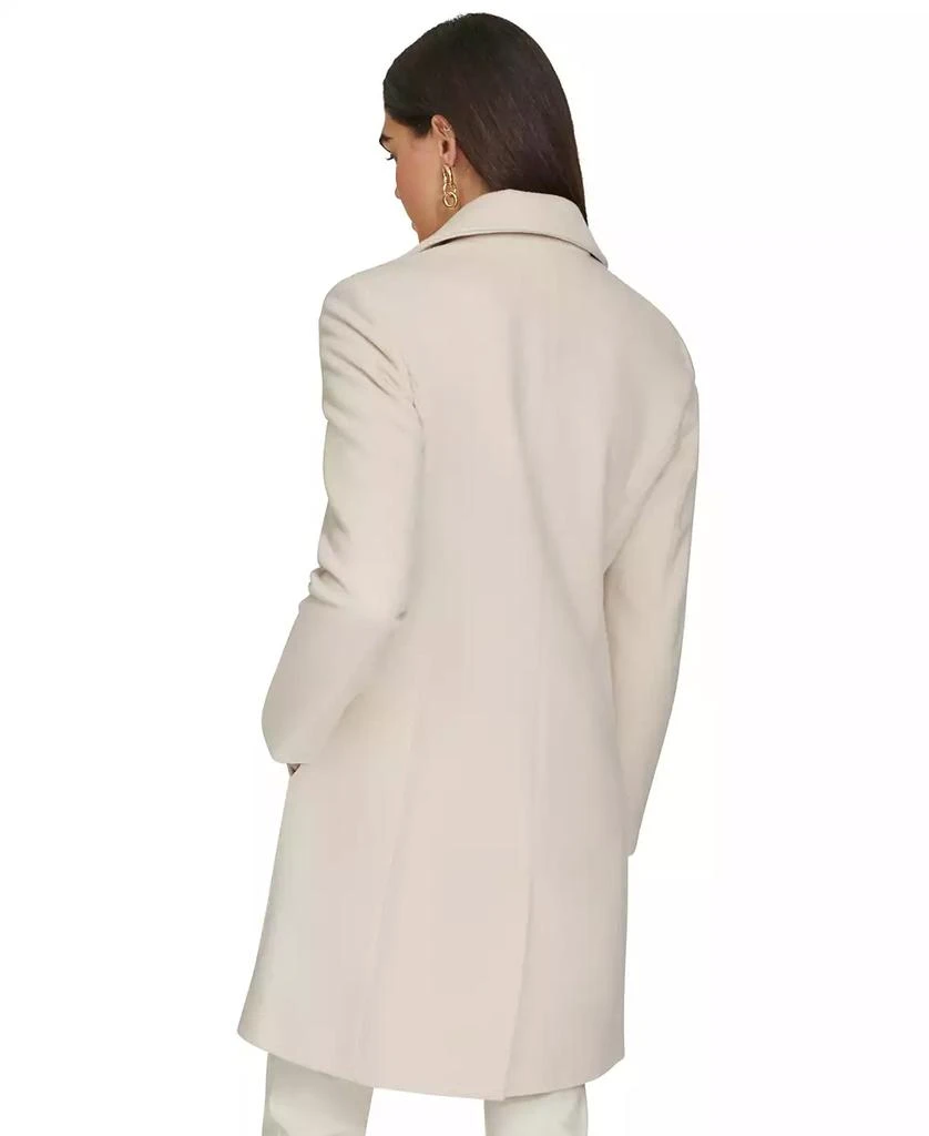 Calvin Klein Womens Single-Breasted Wool Blend Coat 2