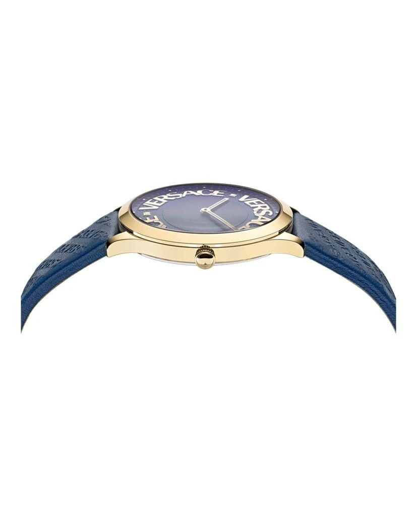Versace Versace Logo Halo Leather Watch 1