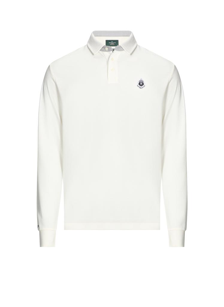 Hackett Long-sleeved cotton polo shirt