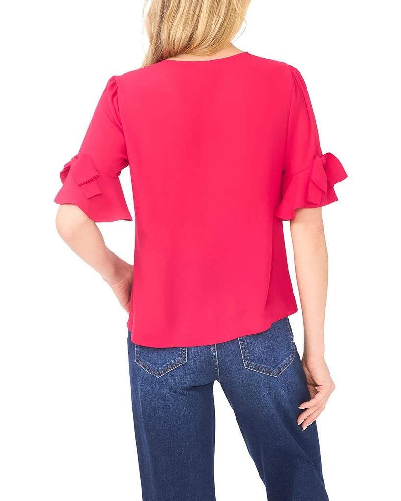 CeCe Flounce Elbow Bow Sleeve Top 2