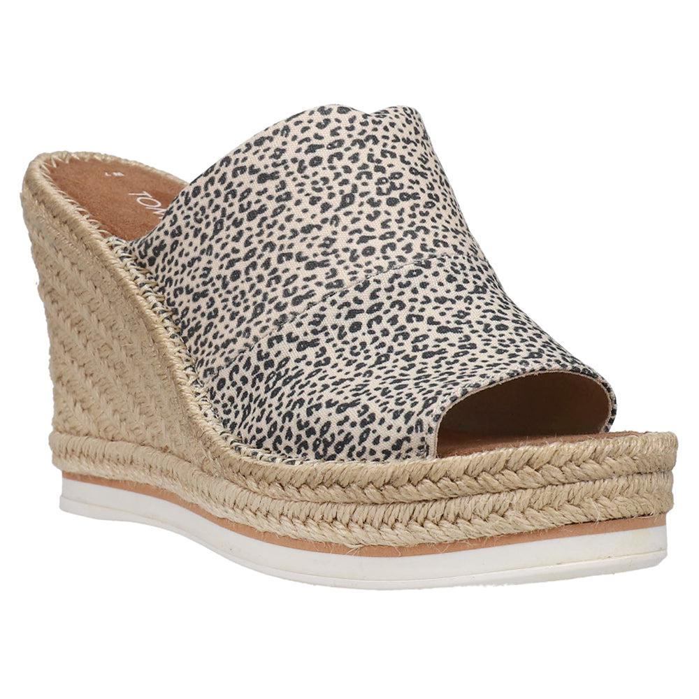 TOMS Monica Leopard Wedge Sandals