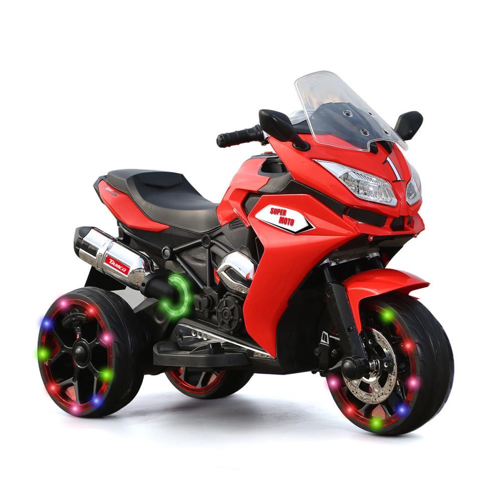 BreeBe 12V Kids Electric motorcycle ,ride on motorcycle,Three lighting wheels Kids electric toys Boys Girls Motorcycle, Children Battery Motor Bikes Rechargeable 3 Wheels Ride on Electric Motorcycle