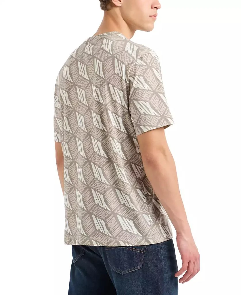 Armani Exchange Men's Short Sleeve Crewneck 3D Graphic T-Shirt 2
