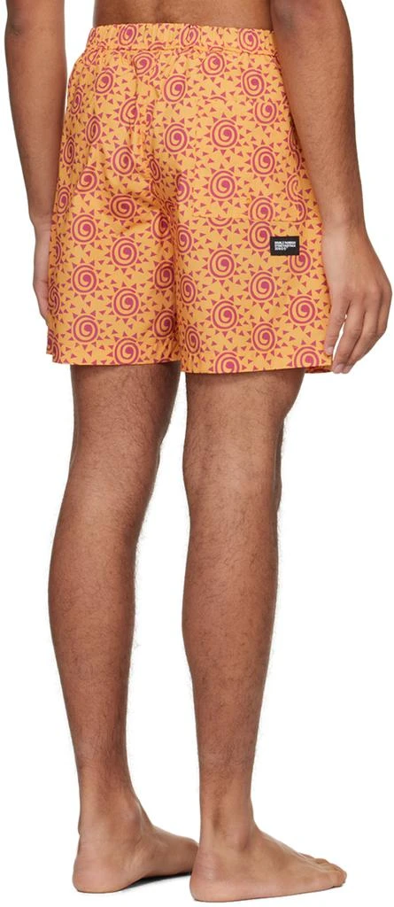 Double Rainbouu Orange 'The Sun' Swim Shorts 3