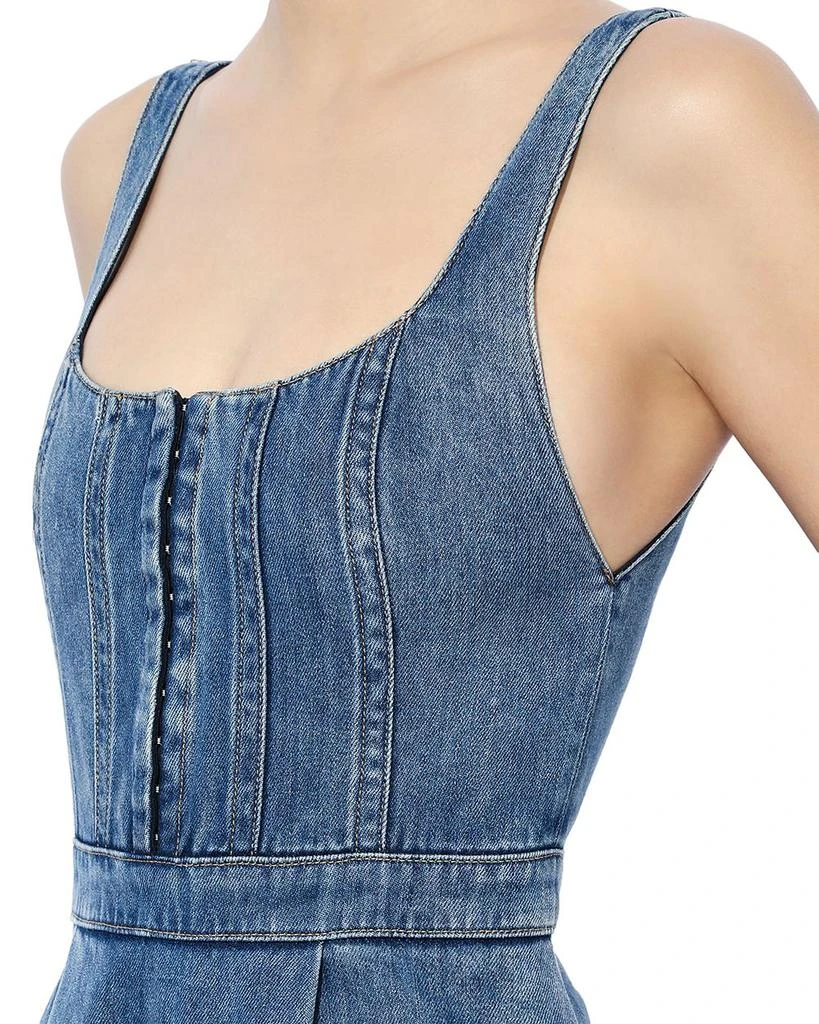 Alice + Olivia Diana Tiered Denim Dress 6