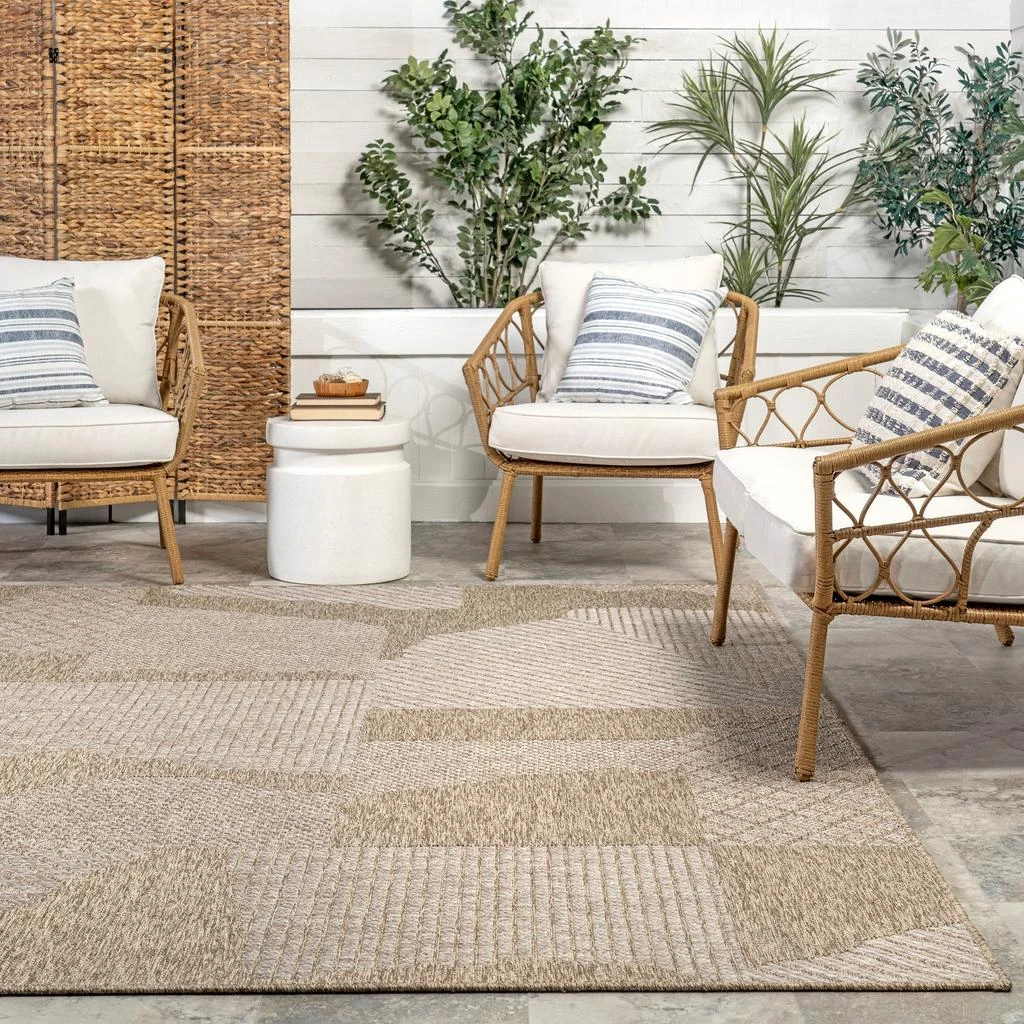 nuLOOM Linnea Contemporary Indoor/Outdoor Area Rug 4