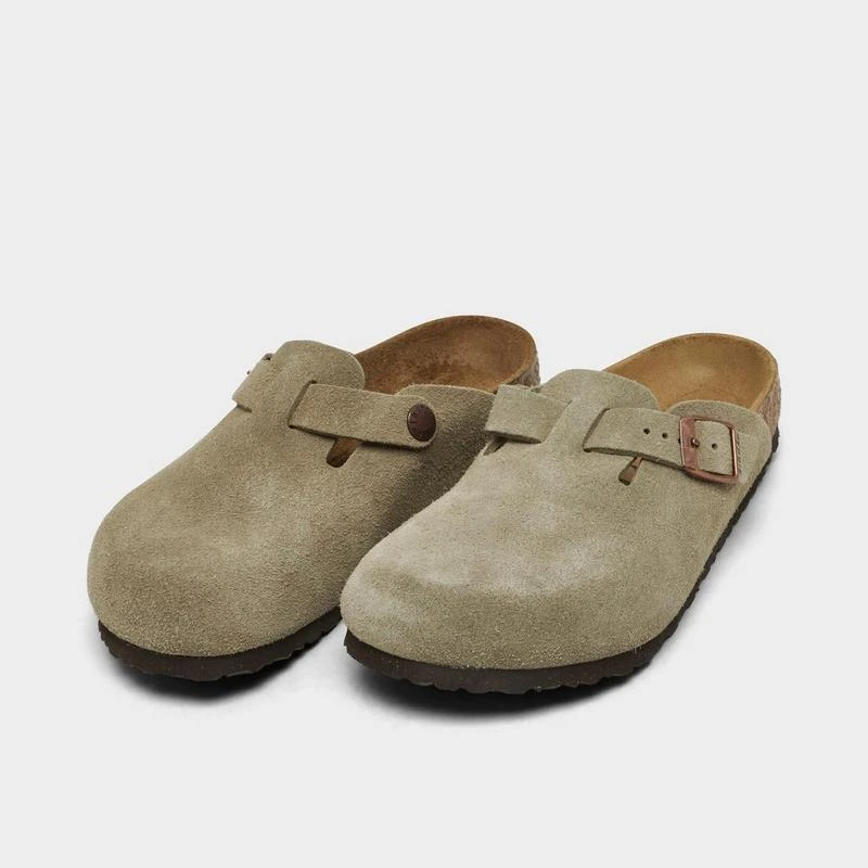 Birkenstock Little Kids' Birkenstock Boston Suede Leather Clog Shoes 2