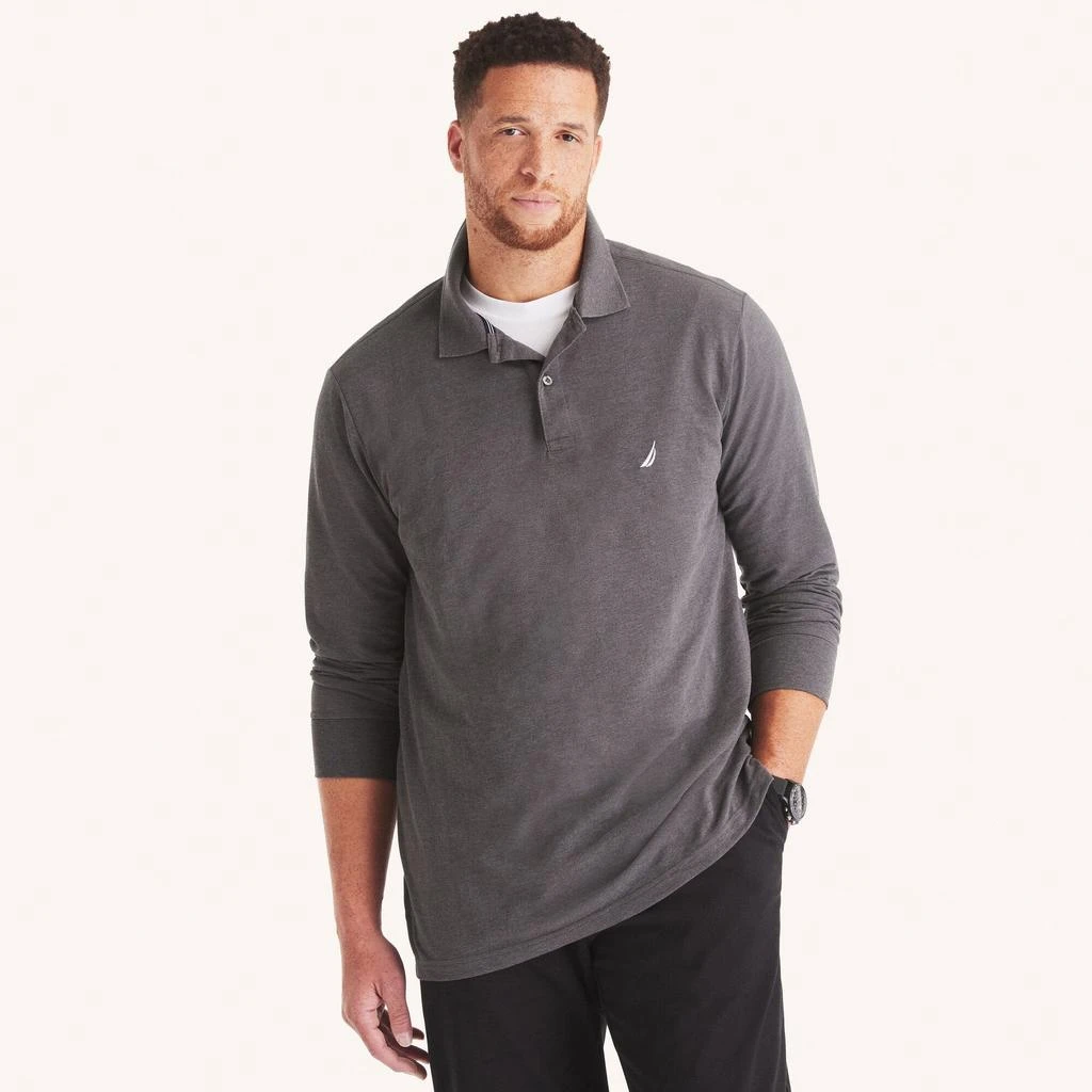 Nautica Mens Big & Tall Classic Fit Long Sleeve Deck Polo 4