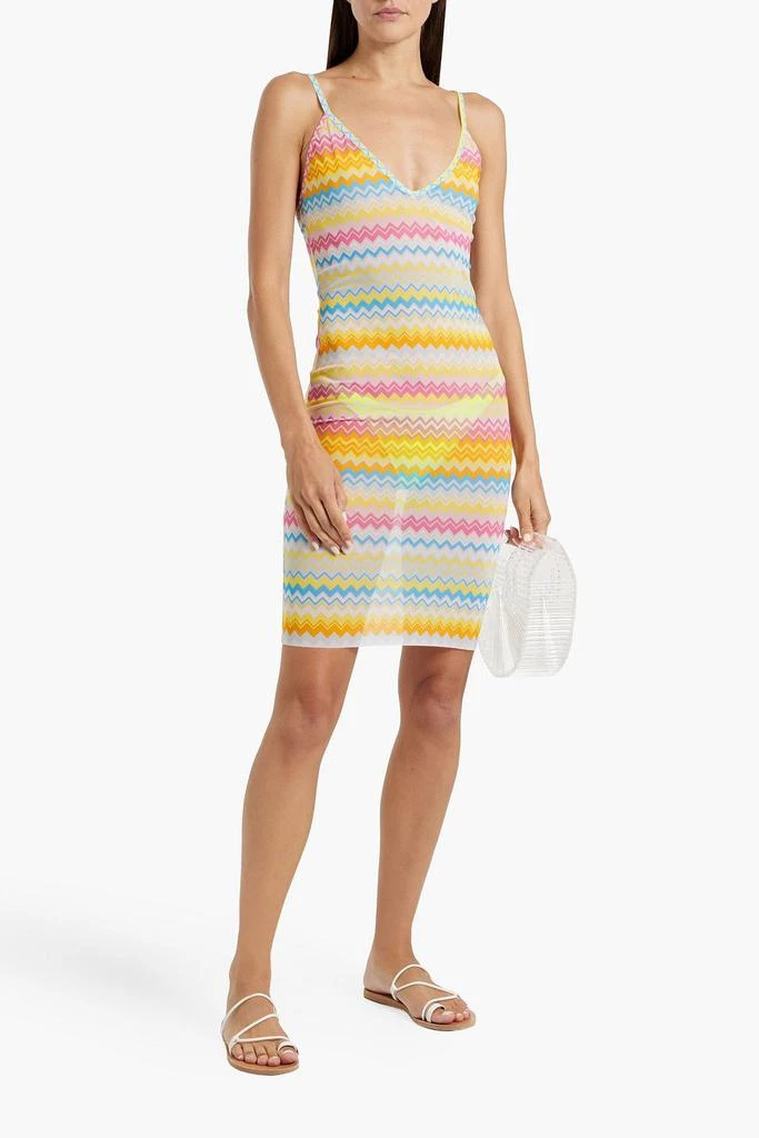 Missoni Mare striped crochet-knit mini dress 2