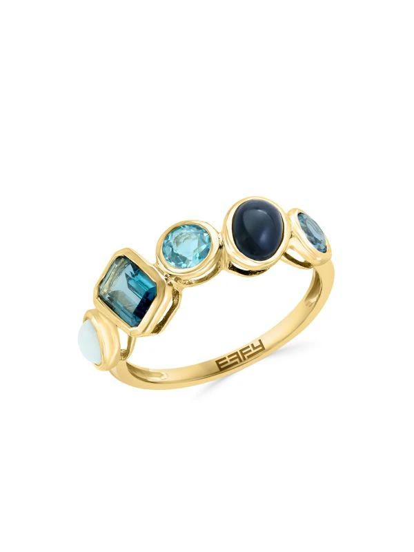Effy 14K Yellow Gold 
Multi Stone Ring 1