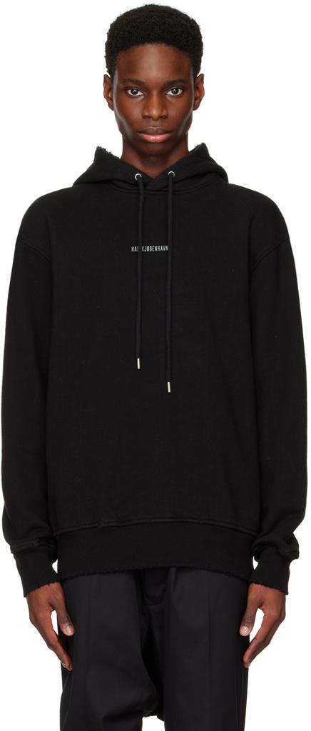 Han Kjobenhavn Black Distressed Hoodie