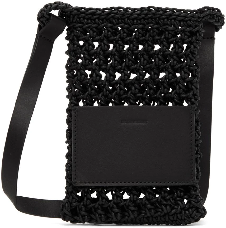 Jil Sander Black Net Passport Holder 1