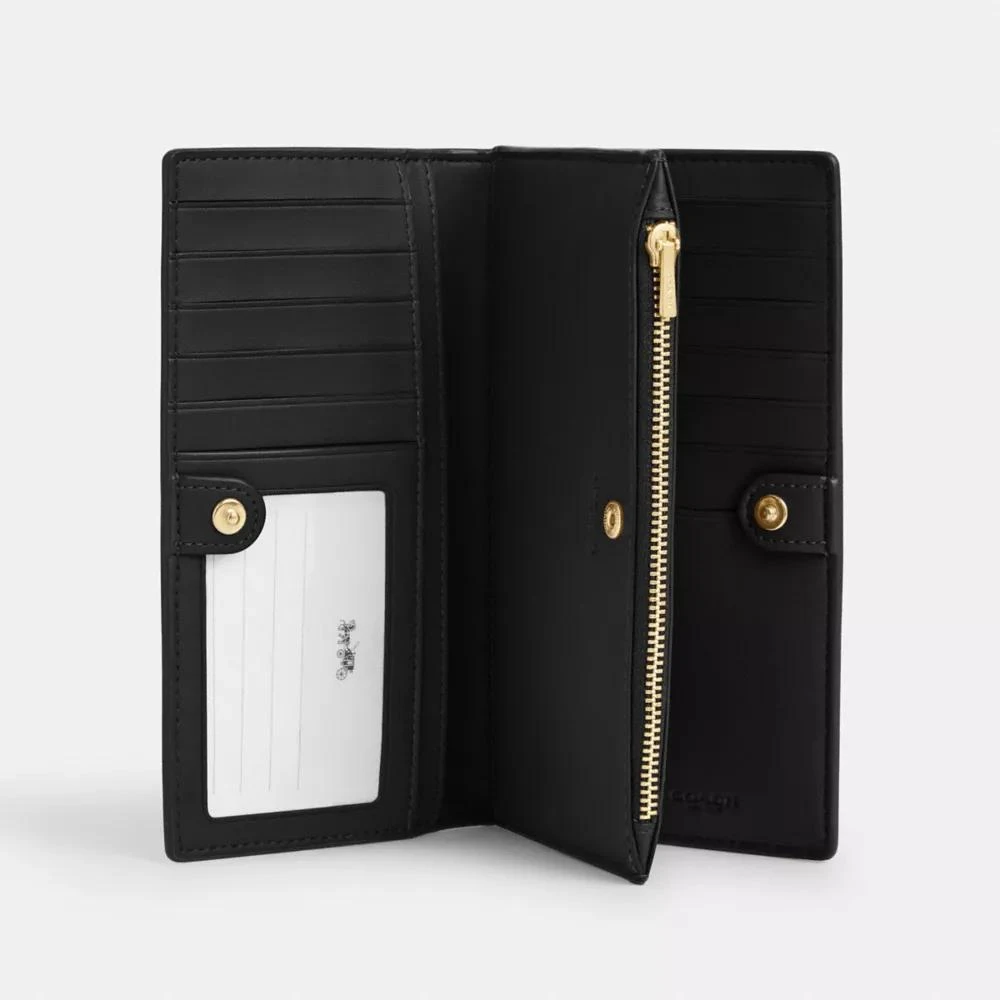 Coach Slim Zip Wallet In Signature Canvas 2